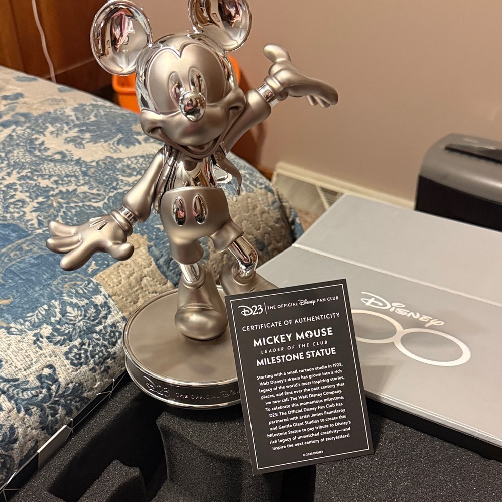 Disney Silver Mickey Mouse Milestone Statue